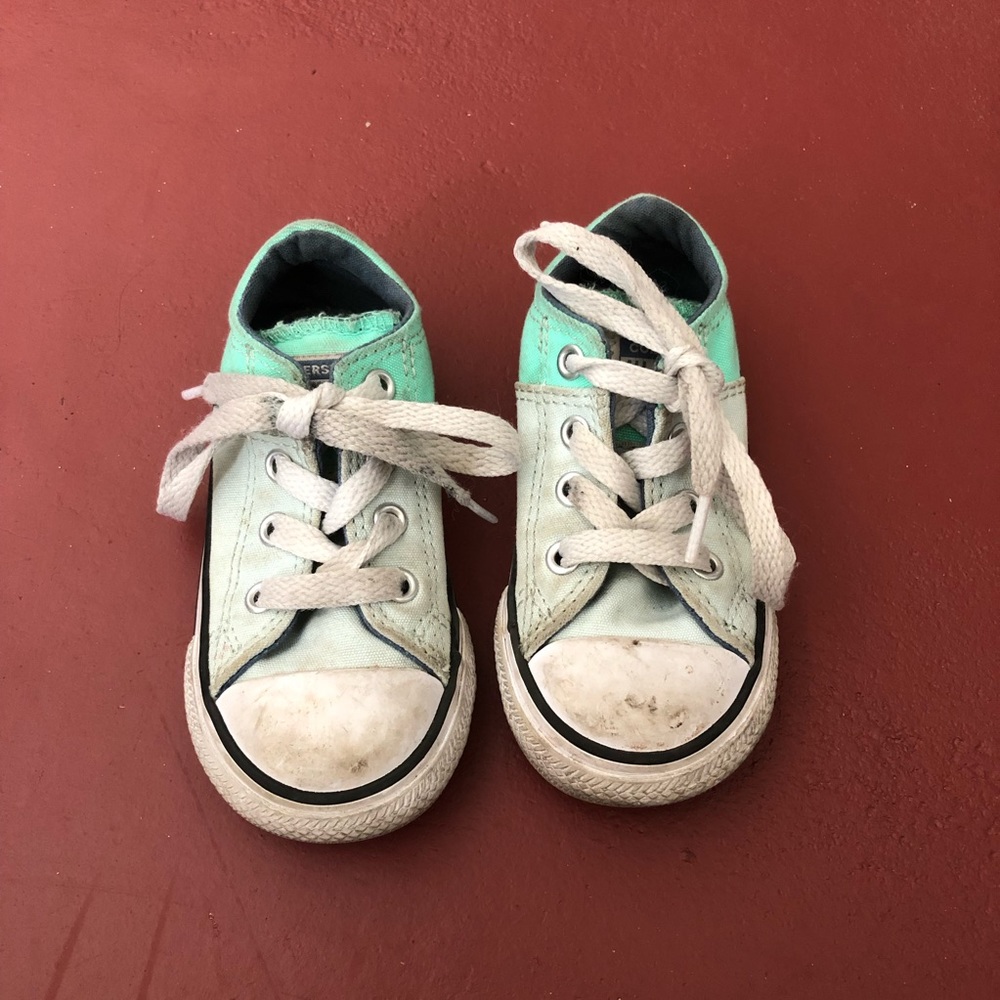 Converse green toddler size 6
